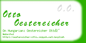 otto oestereicher business card